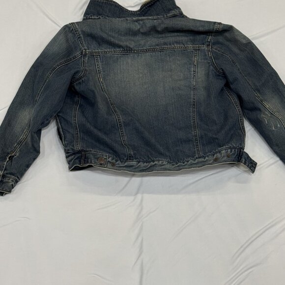 Children’s Place Sherpa-Lined Denim Jacket – Kids Size Large Boy - Picture 2 of 2